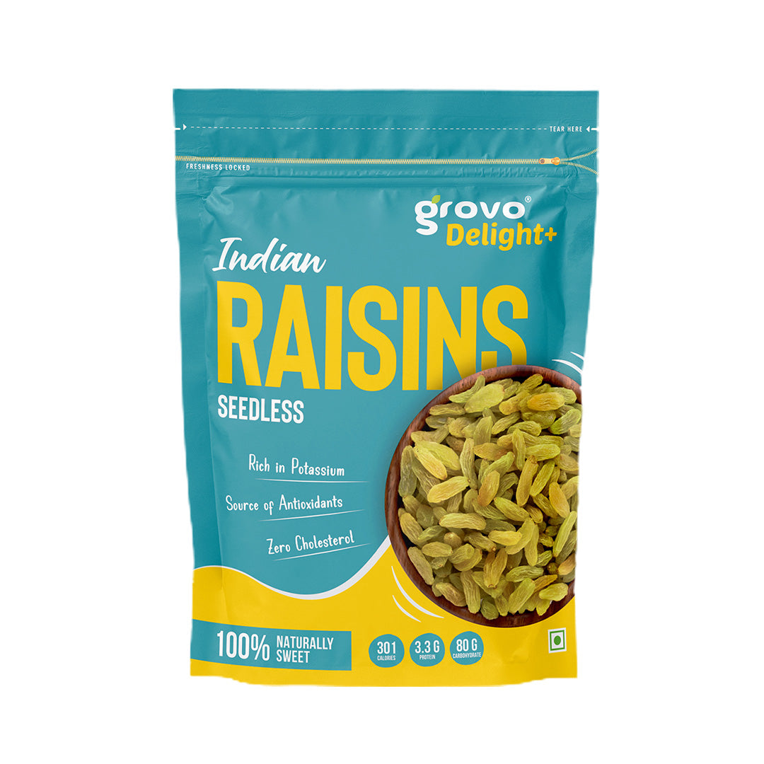 Grovo Delight+ Indian Raisins Seedless 200g