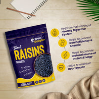 Grovo Delight+ Black Raisins Seedless 200g