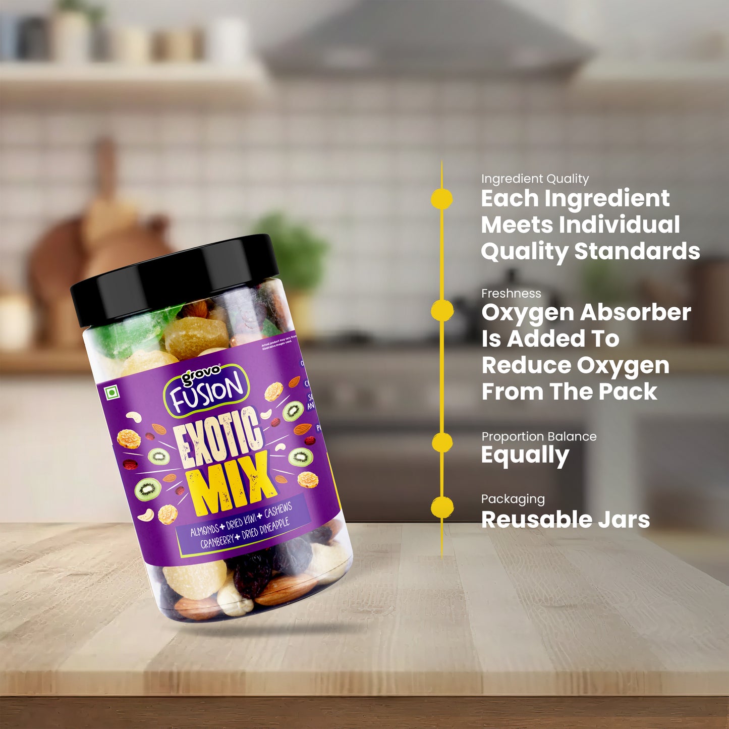 Grovo Fusion Exotic Mix 185g Grovo Foods