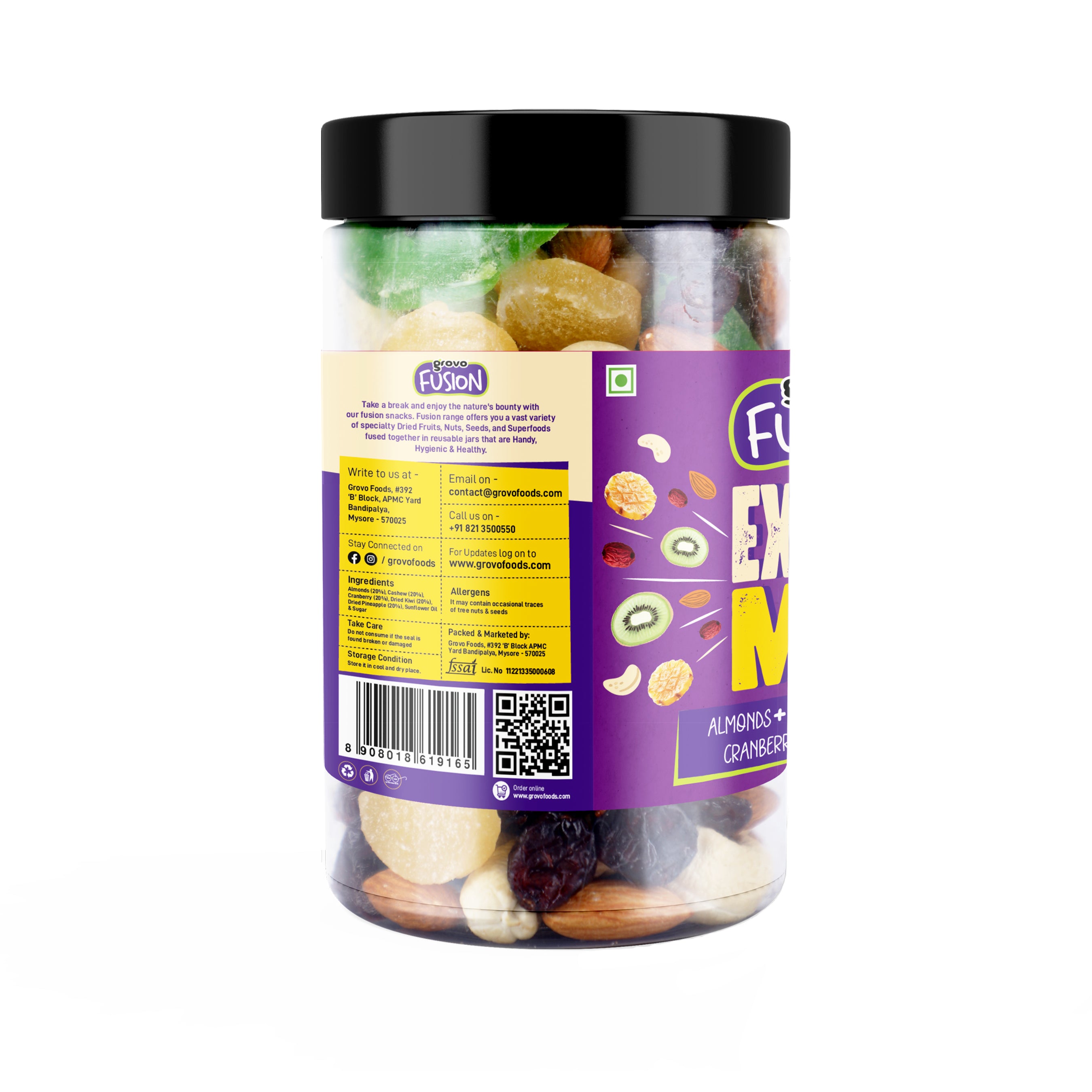 Grovo Fusion Exotic Mix 185g Grovo Foods