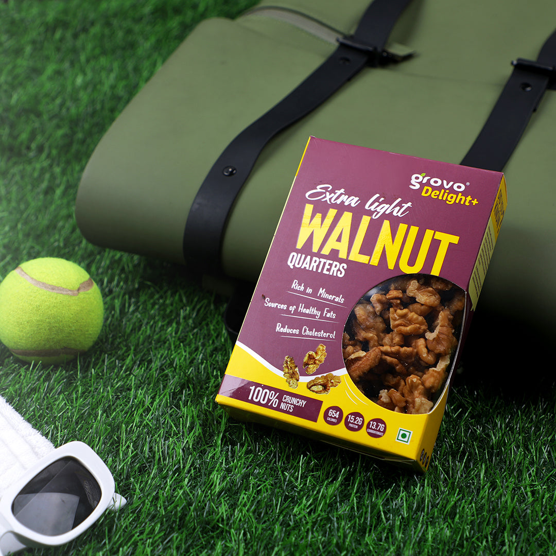 Grovo Delight+ Extra Light Walnut Quarters 200g Grovo Foods