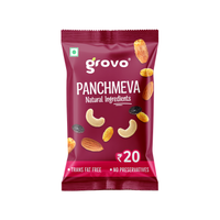 Grovo Panchmeva Dry Fruits & Nut Mix (18g x 12pcs) (MRP Rs. 20.00 x 12pcs)