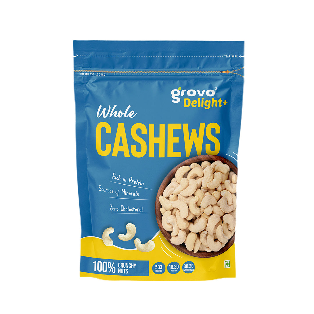 Grovo Delight+ Whole Cashews 200g Grovo Foods